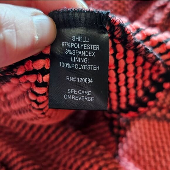 Women's Torrid Coral Black Polka Dot Swing Dress Size 2X - Picture 9 of 9